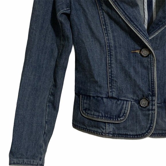 Guess Size S/P Women’s Fitted Denim Jean Jacket - Picture 2 of 6